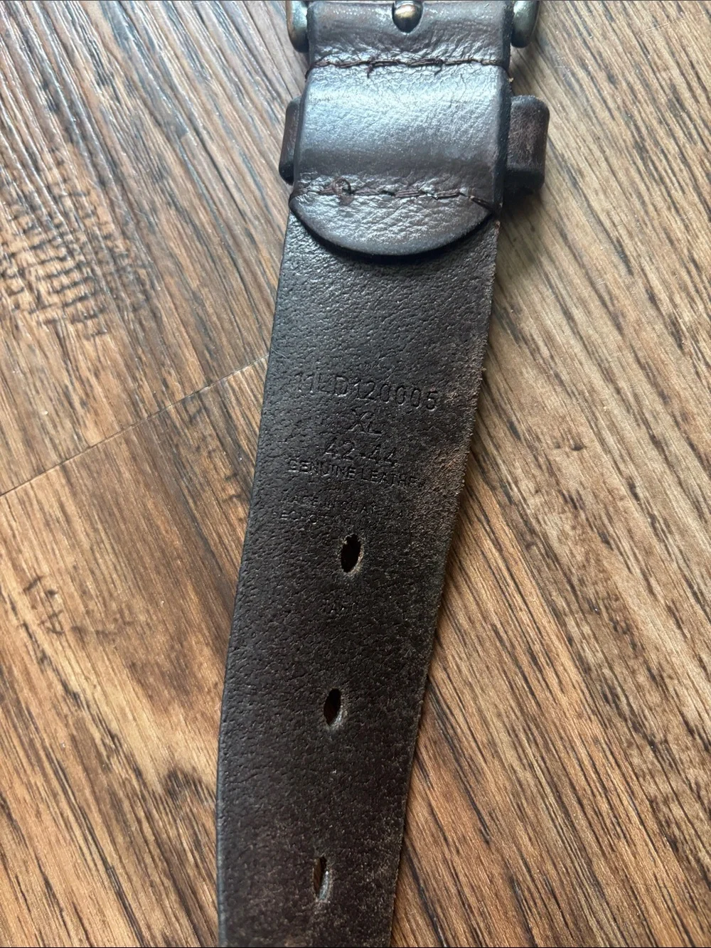 Denizen Levis Brown Genuine Leather Belt Mens XL 42-44 Multi-Hole